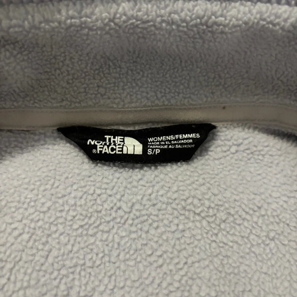 The‎ North Face Womens Full Zip Fleece Jacket Grey Purple Mock Neck NJ983488